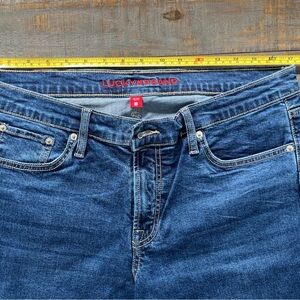 Lucky Brand Women's Dark Blue Boyfriend Jeans